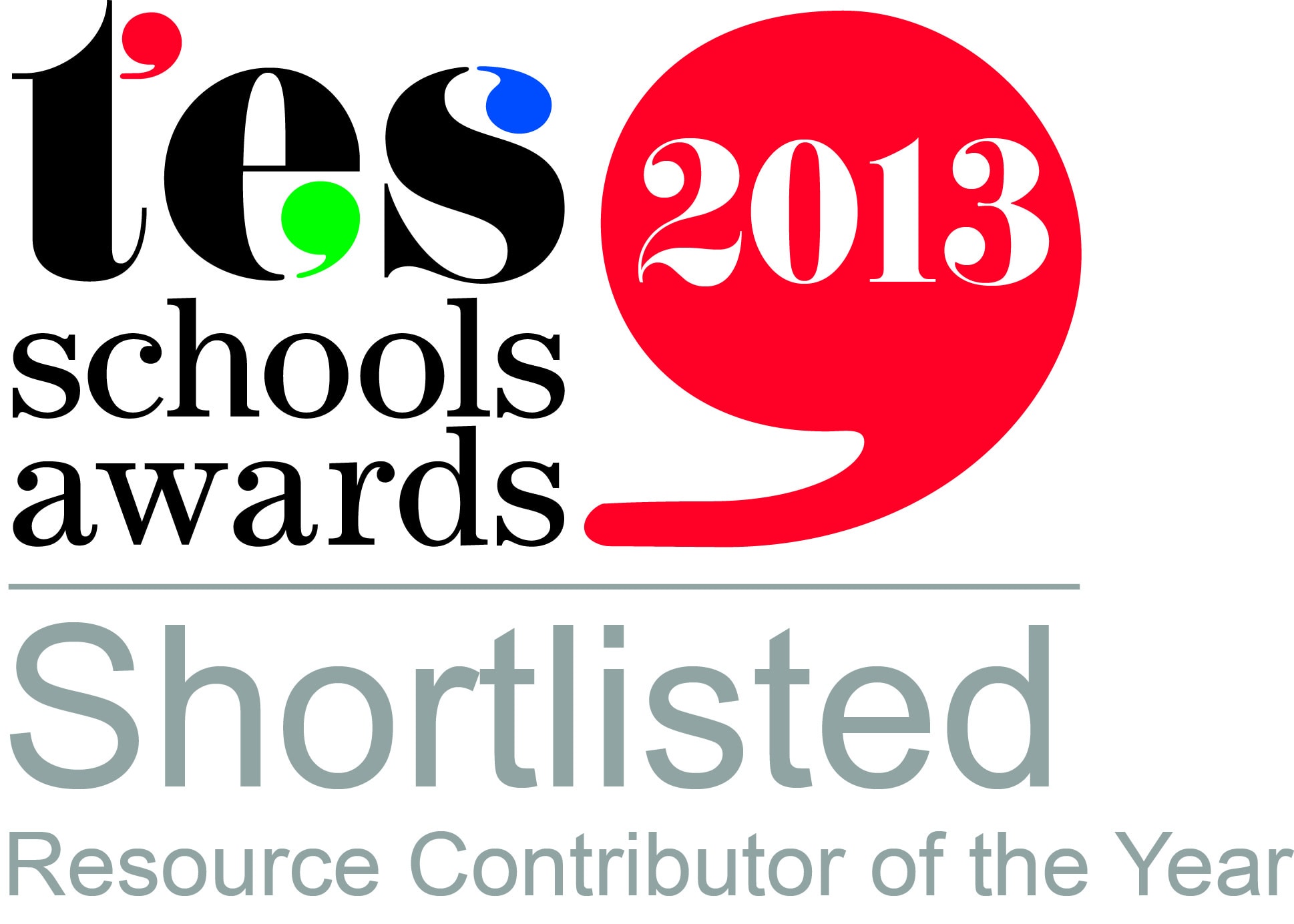 TES Award - Shortlist - Resource Contributer of the Year 2013