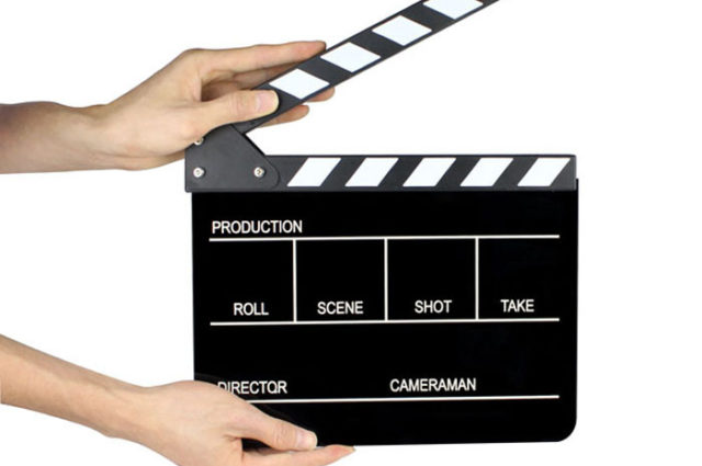 Clapperboard Film Cut Action