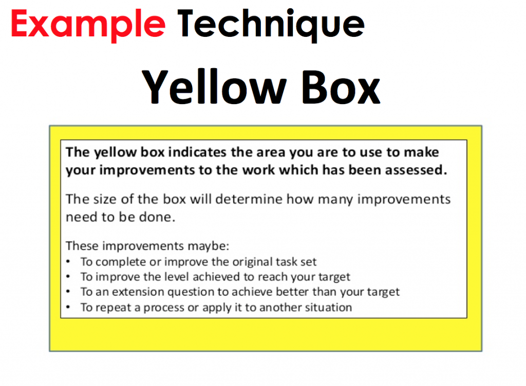 Yellow Box Marking