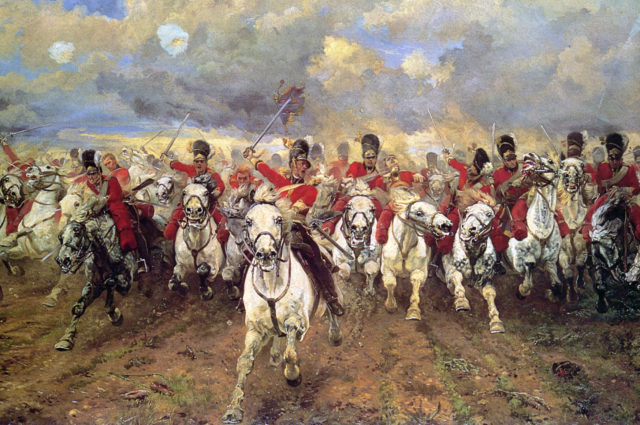Battle of Waterloo Painting