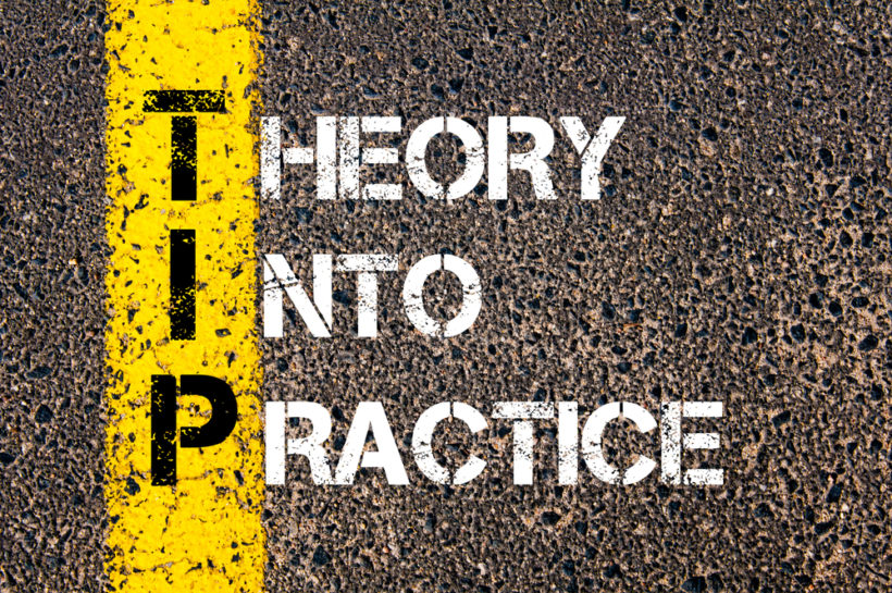 shutterstock_282098846 Concept image of Business Acronym TIP as THEORY INTO PRACTICE written over road marking yellow paint line.