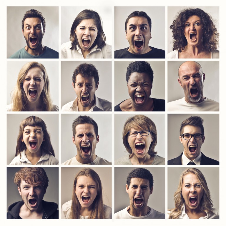 shutterstock_111131864 Composition of people screaming