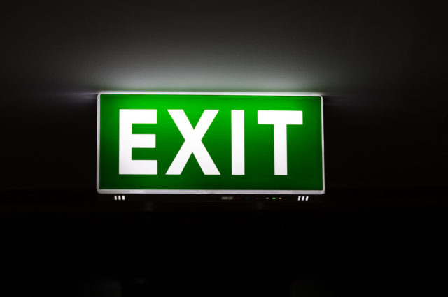 shutterstock_256057975 Exit sign