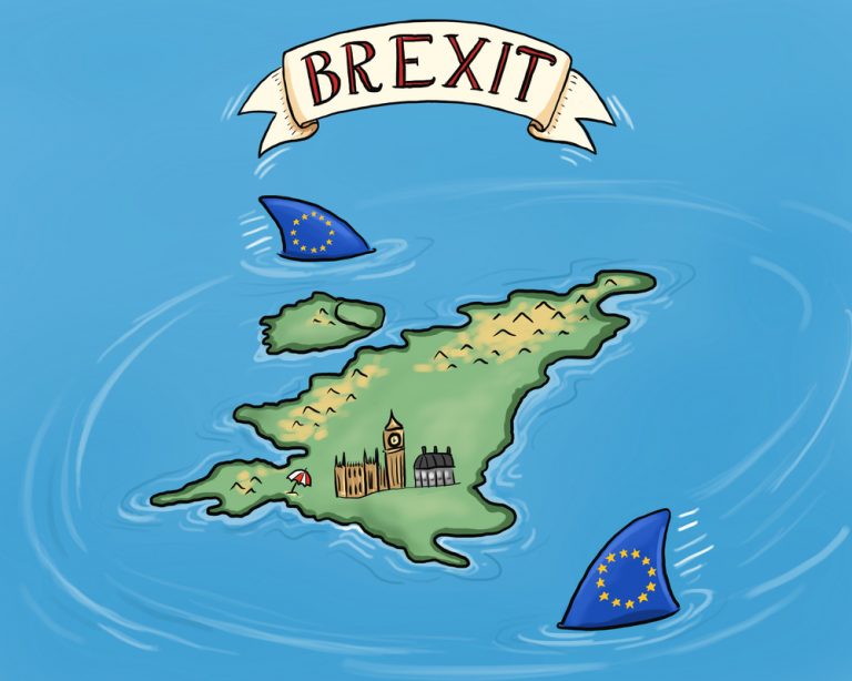 shutterstock_415884391 an illustration about Britain's attempt to leave the EU, also known as 'Brexit'