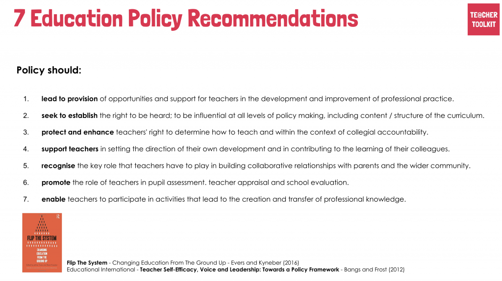 7 Policy Recommendations Flip The System 