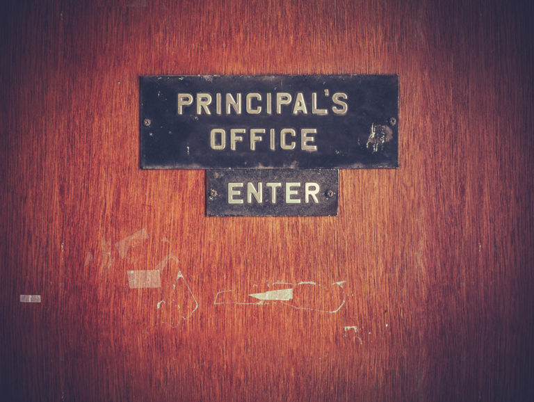 head teacher door office