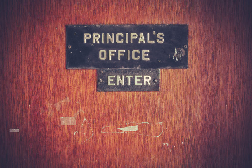 head teacher door office