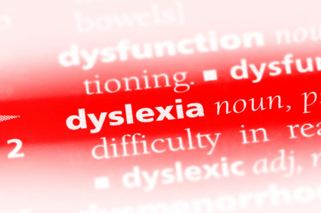 Dyslexia Word In A Dictionary