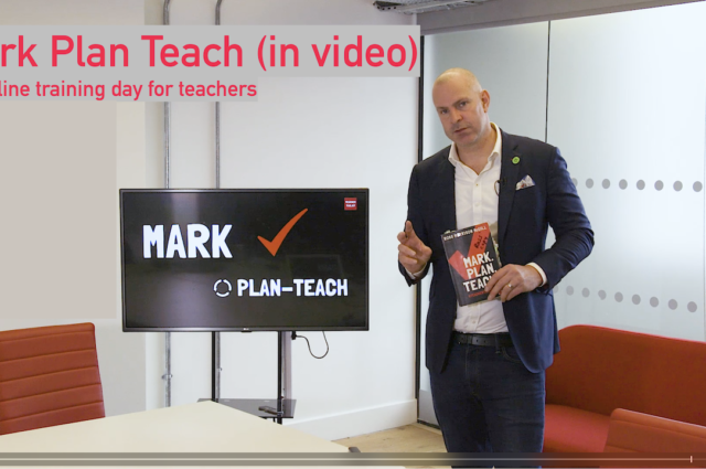 Mark Plan Teach in Video by @TeacherToolkit