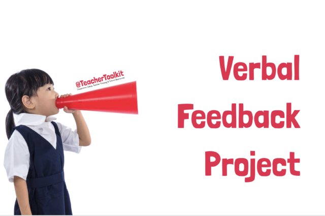 The Verbal Feedback Project (Mini-Webinar) by @TeacherToolkit