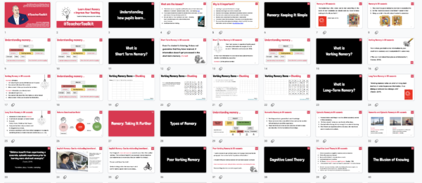 Memory: Theory and Application by @TeacherToolkit