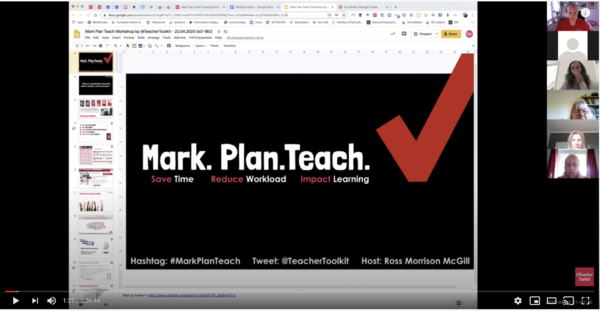 Mark Plan Teach Webinar by @TeacherToolkit