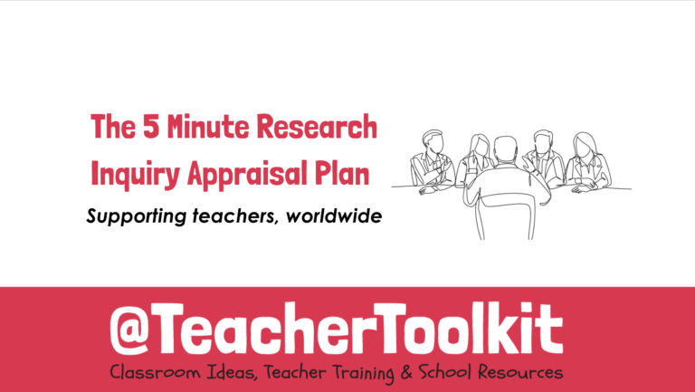 The 5 Minute Research-Inquiry Appraisal Plan