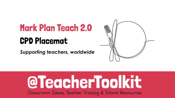 Mark Plan Teach 2.0 CPD Placemat