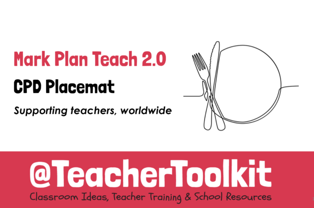 Mark Plan Teach 2.0 CPD Placemat