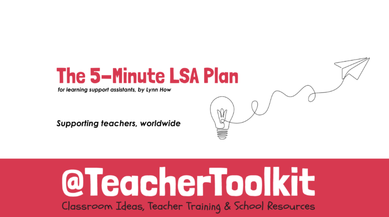 The 5-Minute LSA Plan by @TeacherToolkit