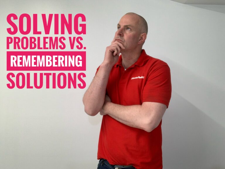 Problem-solving versus remembering solutions